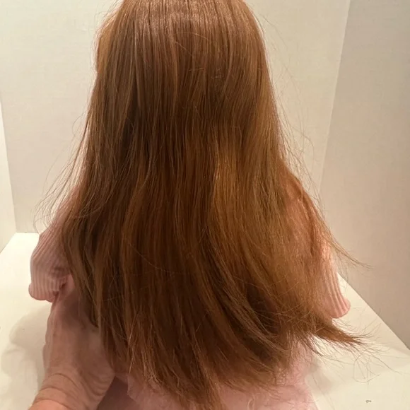 Reborn Doll with Chestnut Hair and Deep Blue Eyes Realistic Newborn Cloth Vinyl - Picture 3 of 8